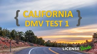 California DMV written test practice 1 [upl. by Ellenwahs410]