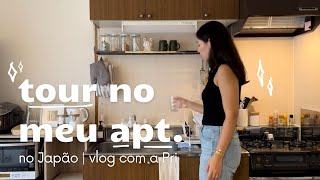 tour pelo nosso apartamento no Japão vlog organizando a casa alguns relatos da vida vlog [upl. by Snah]