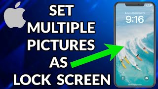 How To Put Multiple Pictures On Lock Screen iPhone [upl. by Annavoig]