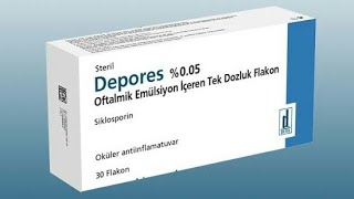 Depores Göz Damlası Nedir Ne İçin Kullanılır Ne İşe Yarar Yan Etkileri Nelerdir [upl. by Yebloc]