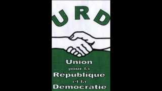 Hymne de lURD  Union pour la République et la Démocratie [upl. by Darren992]