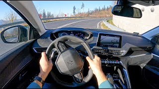 Peugeot 5008 II 15 BLUEHDI 130 HP  POV Test Drive 630 Joe Black [upl. by Flora]