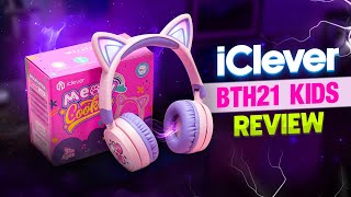 iclever Meow Cookies BTH21 Kids Headphone Review [upl. by Rick]