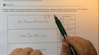 Aleks Identifying oxidizing and reducing agents [upl. by Ballard]