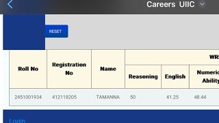 My UIICL ASSISTANT score card 🤷🏻‍♀️ nd my final result 🤝🏻 [upl. by Giesecke]