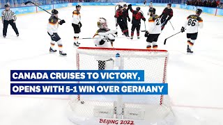 🏒 Canada v Germany  Mens Ice Hockey highlights  Beijing 2022 [upl. by Ursuline]