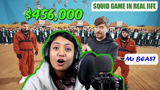 REACTION On MrBeast Squid Game In Real Life  MrBeast [upl. by Olegnaid]