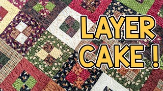 FREE Four Patch Squared  Layer Cake Quilt Pattern [upl. by Avrenim]