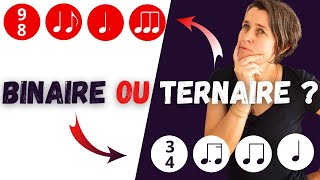 Musique binaire ou ternaire  Comment faire la différence doreille et sur partition [upl. by Dyun]