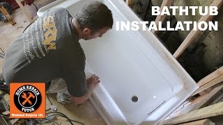 How to Install a BathtubAcrylic Kohler Archer StepbyStep [upl. by Ahsitauq]