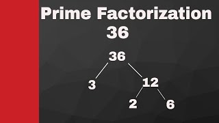 Prime Factorization of 36 and 196 [upl. by Hamachi]