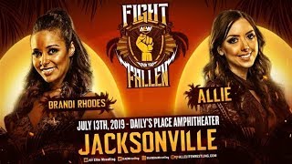 Brandi Rhodes Vs Allie  AEW Fight For The Fallen [upl. by Warde]