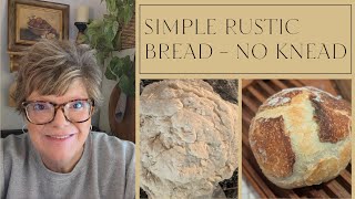 HOLIDAY GIFTING  Rustic No Knead Bread  DUTCH OVEN [upl. by Ashien]