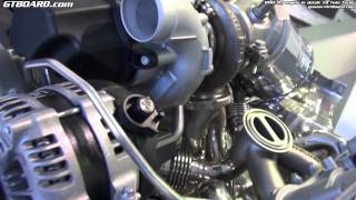 Engine BMW M5 F10 in detail Garett turbo Boysen headers etc [upl. by Trebloc]