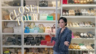 MY CLOSET TOUR 2023 WALKIN WARDROBE REVEAL  COLLECTING HERMÈS CHANEL DIOR LV  WILLABELLE ONG [upl. by Jillian]