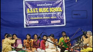 Navarathri Utsav  Part 1  BSVT Music School  Perumbakkam 12th Oct 2024Perumbakeswar Temple [upl. by Layne]