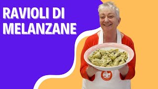 RAVIOLI DI MELANZANE RICETTA VEGETARIANA BUONISSIMA 🍆 [upl. by Eittol]