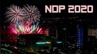 NDP 2020 Fireworks light up night sky on Singapore’s 55th National Day 4k [upl. by Tertias]