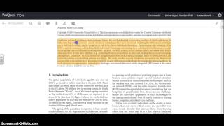 Highlighting and annotating documents in ProQuest RefWorks [upl. by Albemarle]