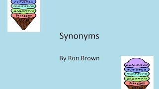 Synonym Song w Lyrics [upl. by Xenos879]