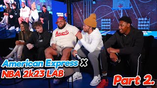 Jack Harlow and Druski Roast NBA Players American Express Event NBA 2k23 [upl. by Anec548]