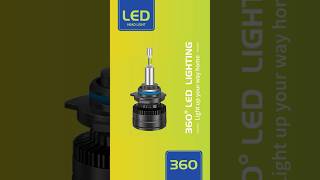 Car LED headlights that are brighter than halogen lights you deserve themledheadlightled360led [upl. by Nayra]