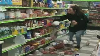 Woman goes on rampage at New Jersey store [upl. by Lubbi]