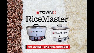 Town Food Service Equipment  RM55 RM50 Gas Rice Cooker [upl. by Eniamaj]