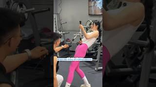 cô cần thủ đến phòng tập gym tập động tác bo cá và cái kết fishing caucashort [upl. by Attenaz]