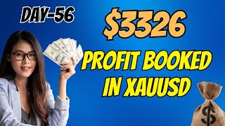 Day56  3326 profit booked in xauusd xauusdlivetrading daychallenge profitbooking goldtrading [upl. by Reivad880]