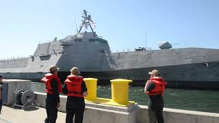 USS Canberra LCS 30 Returns to Homeport San Diego [upl. by Aseiram615]