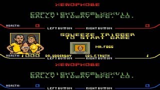 Xenophobe All cleared 1987 Bally Midway Mame Retro Arcade Games [upl. by Yrral]