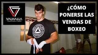 Como colocar vendas boxeo  kickboxing  muay thai  Valhalla Training Camp [upl. by Acinoj]