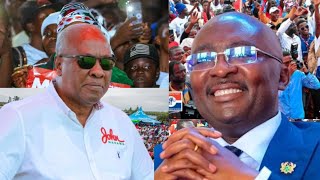 HOW GHANAIANS IN NINGO PRAMPRAM RECEIVED JOHN DRAMANI MAHAMA AND DR BAWUMIA AHEAD OF ELECTION 2024 [upl. by Atwahs]