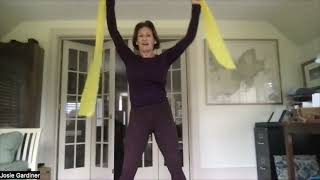 Josie Gardiner  Simple Stretch Band Exercises for Upper Body and Lower Body Strength [upl. by Argile]