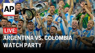 LIVE Argentina wins Copa America title beats Colombia 10 watch party [upl. by Oileduab]