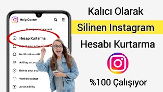 Kalıcı Olarak Silinen Instagram Hesabı Kurtarma  Silinen Instagram Hesabı Nasıl Kurtarılır 2024 [upl. by Akimrehs]