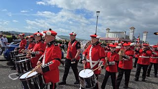 Netherton Road Flute Band  Provincial Grand Black chapter of Scotland parade Ayr 10thAugust 2024 [upl. by Tohcnarf]