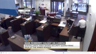 Bank robbery caught on camera [upl. by Atekahs]