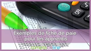 La fiche de paie des apprentis [upl. by Orestes]