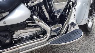 Yamaha xv 1900 midnight star roadliner cobra exhaust [upl. by Stefanie775]