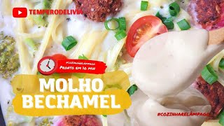 Molho bechamel Fácil  Receita Prática temperdelivia [upl. by Eelnayr69]