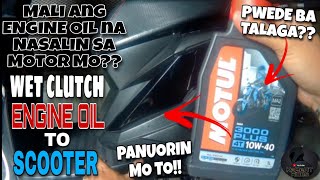 Pwede ba ang Manual Motorcycle Engine oil sa Scooter  Honda Beat FI V2 [upl. by Luwana]