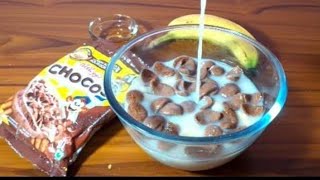 Kelloggs Chocos recipe 😍☀️kids recipeeasy snack recipe10minutes recipe 😍 Novacin [upl. by Sitarski]