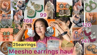 🎀24products 🎀huge meesho earrings haul meeshohaulMeesho earrings haul [upl. by Fiel]