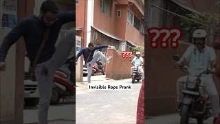 Tricking Strangers with Invisible Rope Prank🤣 [upl. by Leonteen]