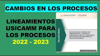 Soy Docente LINEAMIENTOS USICAMM PARA LOS PROCESOS 2022  2023 [upl. by Nomar]