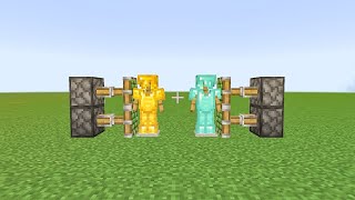 Gold Armor  Dimond Armor  Sticky Piston [upl. by Nosnev]