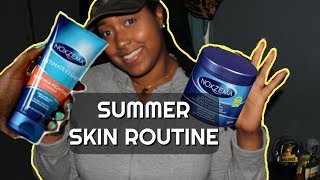 Noxzema Ultimate Clear  Summer Skin Routine 2018 [upl. by Nosyaj732]