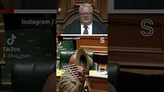 New Zealand MP HanaRawhiti MaipiClarke led a haka in parliament protesting legislation… [upl. by Cowen]